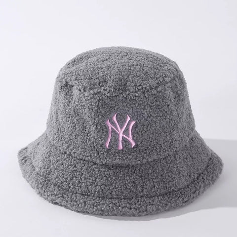 Grey NY Bucket Hat