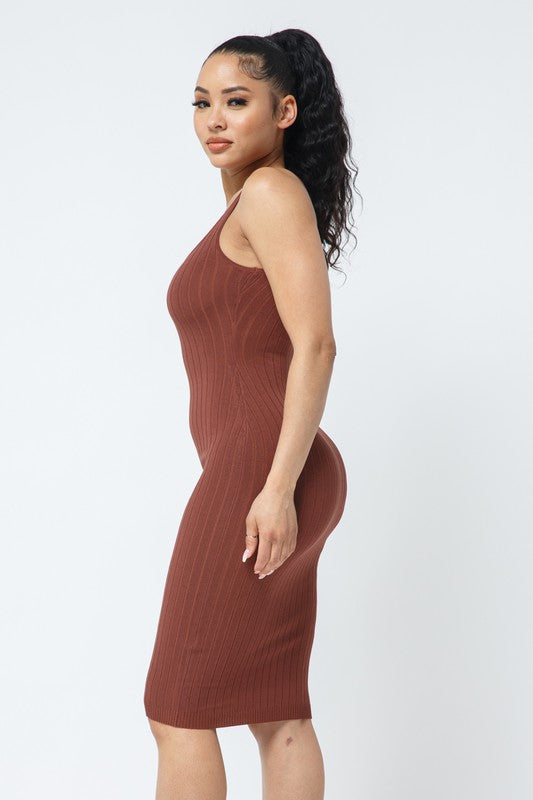 Cocoa Ribbed Dress