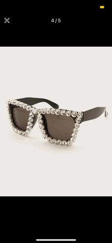 “Blinged Out” Square Shades
