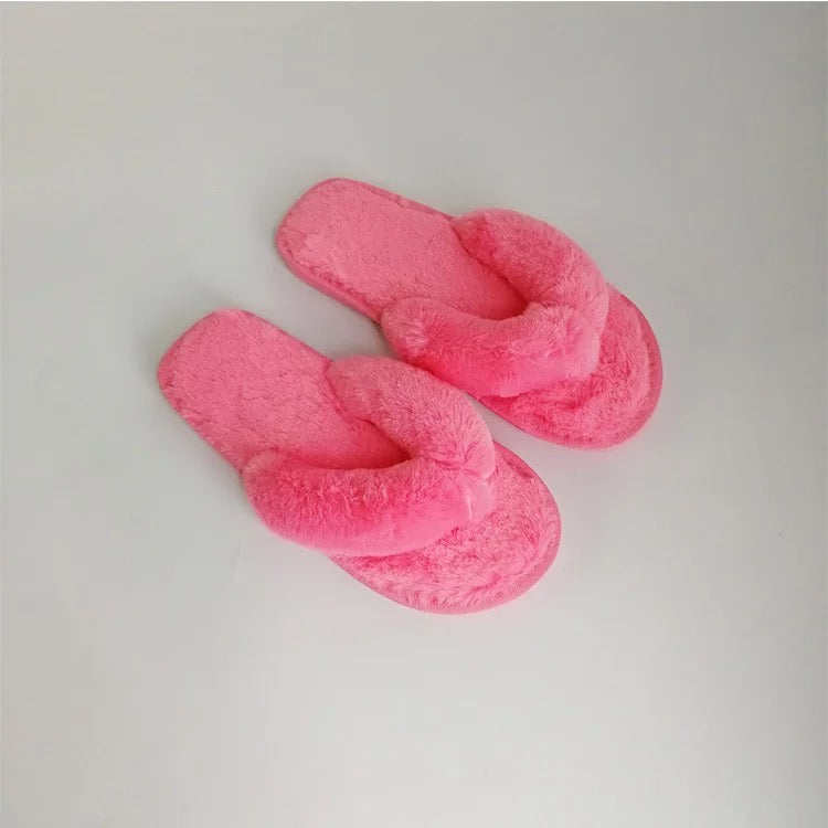 Dark orders pink slippers