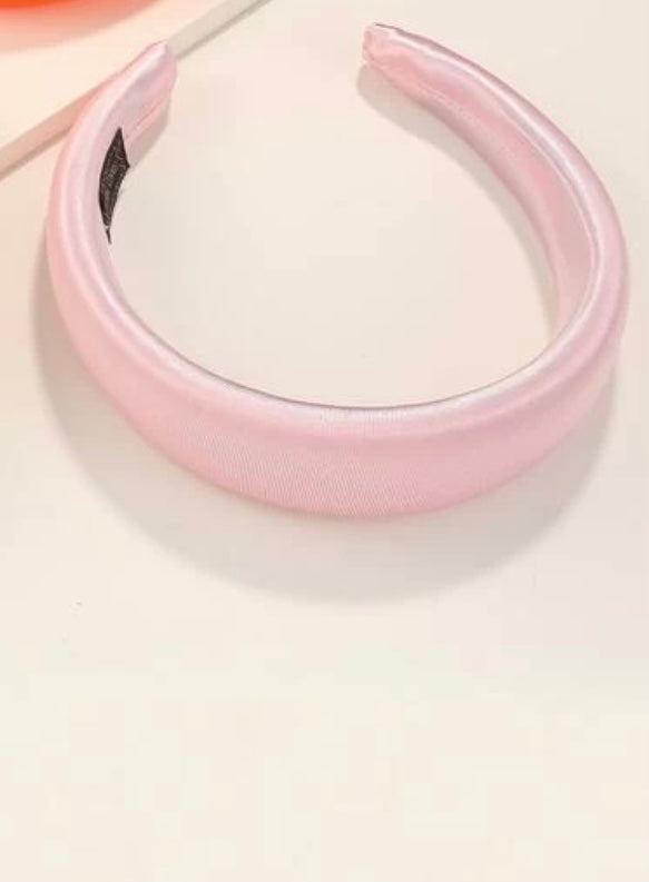 Light Pink Satin Headband