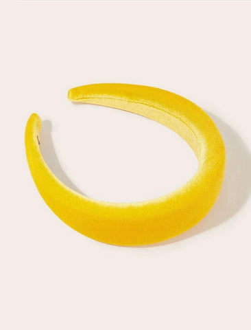 Yellow Velvet Headband
