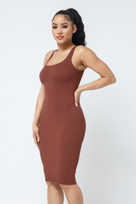 Cocoa Ribbed Dress