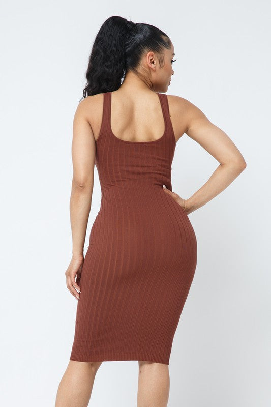 Cocoa Ribbed Dress