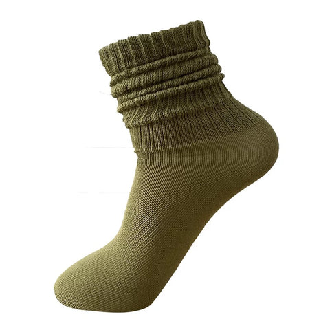 Olive Slouch Socks