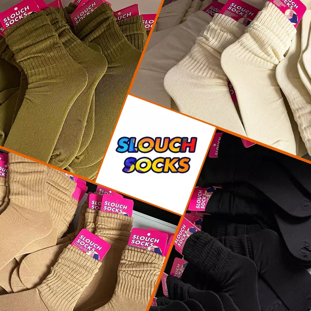 Olive Slouch Socks