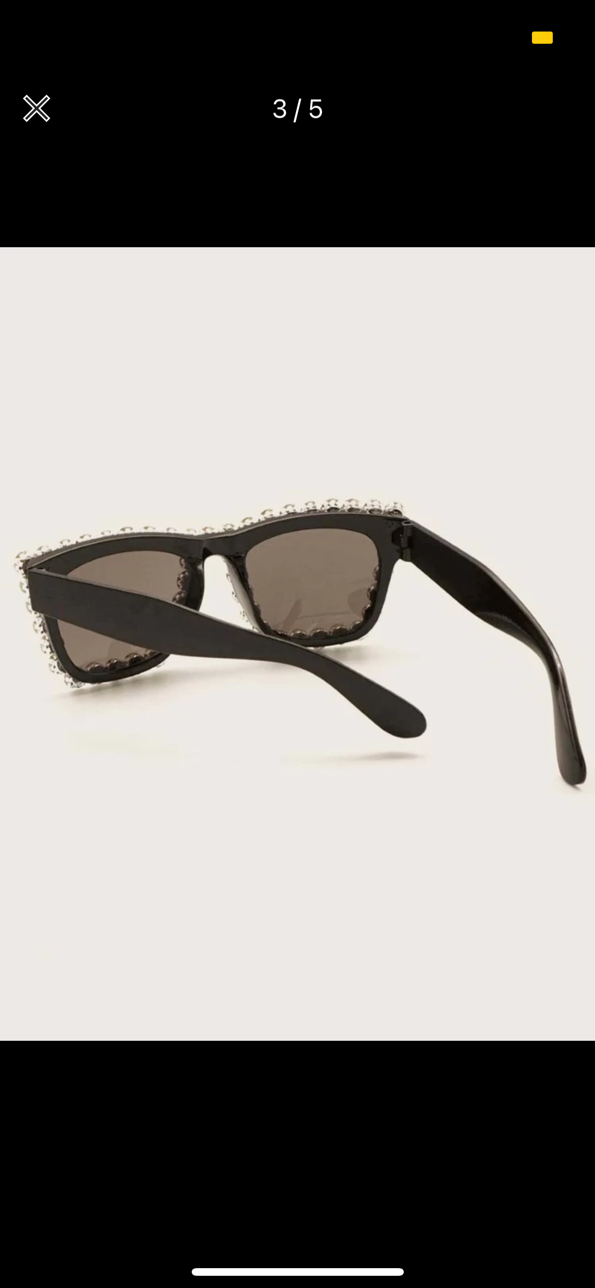 “Blinged Out” Square Shades