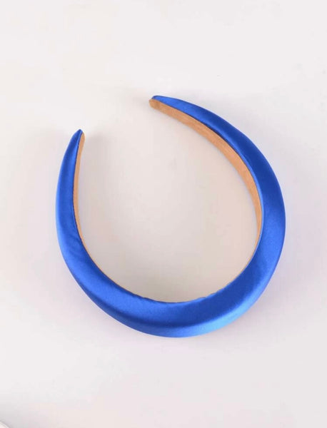 Blue Satin Headband