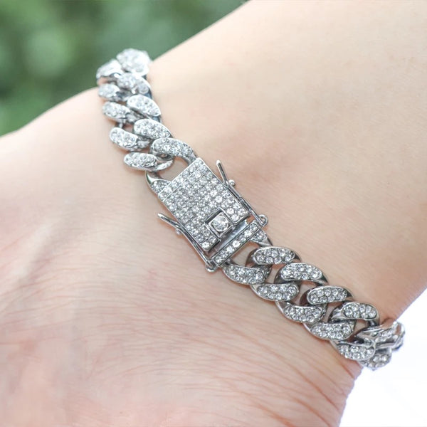 Silver Cuban Anklet