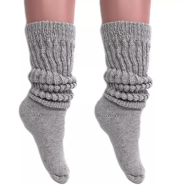 Gray Slouch Socks