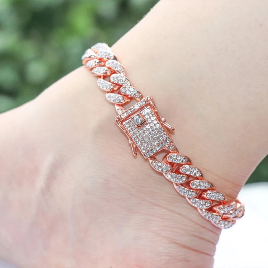 Rose Gold Cuban Anklet