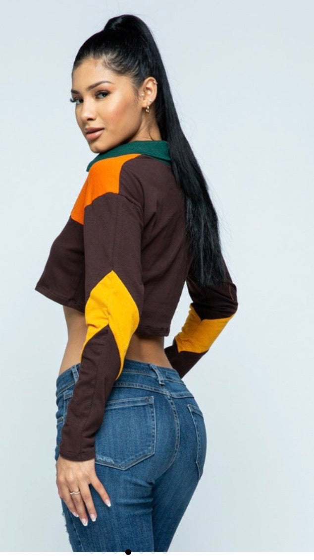 ColorBlock Crop-Top