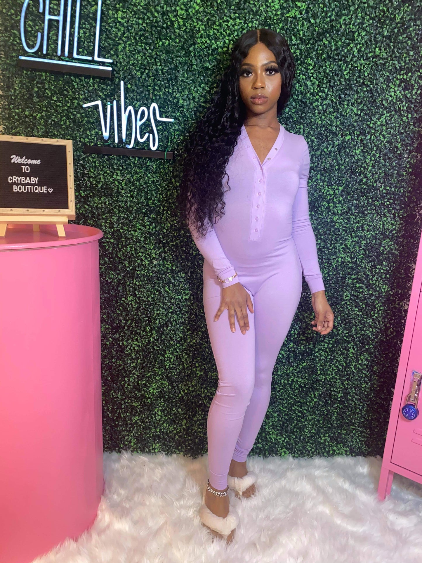 Purple XXXplicit Jumpsuit