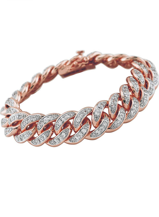 Rose Gold Cuban Bracelet